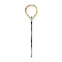 Load image into Gallery viewer, 14k Polished Bubble Letter R Initial Pendant
