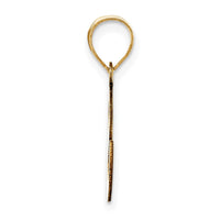 Load image into Gallery viewer, 14k Polished Bubble Letter S Initial Pendant
