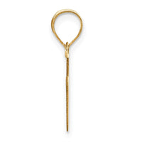 Load image into Gallery viewer, 14k Polished Bubble Letter V Initial Pendant
