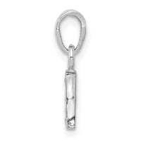 Load image into Gallery viewer, 14KW Rhodium-plated Diamond Letter I Initial Pendant
