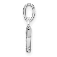 Load image into Gallery viewer, 14KW Rhodium-plated Diamond Letter K Initial Pendant
