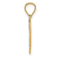 Load image into Gallery viewer, 14K Polished and Textured Open Heart Pendant
