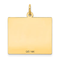 Load image into Gallery viewer, 14k Wednesday the First Day Calendar Pendant
