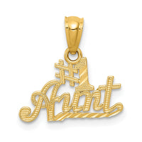 Load image into Gallery viewer, 14k #1 AUNT Pendant
