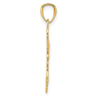 Load image into Gallery viewer, 14k Diamond -Cut Snowflake Pendant
