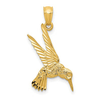 Load image into Gallery viewer, 14k Hummingbird Pendant

