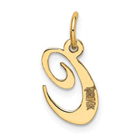 Load image into Gallery viewer, 14K Small Fancy Script Letter C Initial Charm
