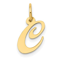 Load image into Gallery viewer, 14K Small Fancy Script Letter C Initial Charm
