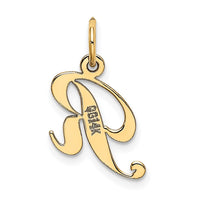 Load image into Gallery viewer, 14K Small Fancy Script Letter R Initial Charm
