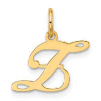 Load image into Gallery viewer, 14K Small Fancy Script Letter Z Initial Charm
