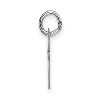 Load image into Gallery viewer, 14k White Gold Small Fancy Script Letter E Initial Charm
