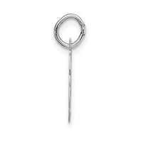 Load image into Gallery viewer, 14k White Gold Small Fancy Script Letter F Initial Charm
