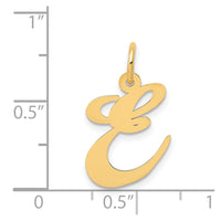 Load image into Gallery viewer, 14K Medium Fancy Script Letter E Initial Charm
