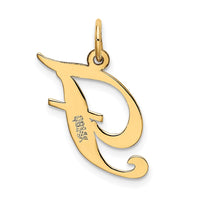Load image into Gallery viewer, 14K Medium Fancy Script Letter F Initial Charm

