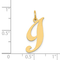 Load image into Gallery viewer, 14K Medium Fancy Script Letter I Initial Charm
