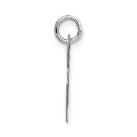 Load image into Gallery viewer, 14K White Gold Medium Fancy Script Letter E Initial Charm
