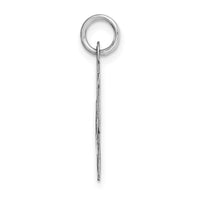 Load image into Gallery viewer, 14K White Gold Medium Fancy Script Letter L Initial Charm
