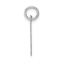 Load image into Gallery viewer, 14K White Gold Medium Fancy Script Letter V Initial Charm
