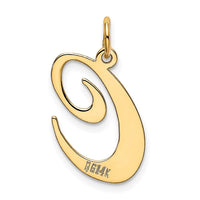 Load image into Gallery viewer, 14k Large Fancy Script Letter C Initial Charm
