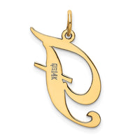 Load image into Gallery viewer, 14k Large Fancy Script Letter F Initial Charm
