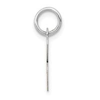 Load image into Gallery viewer, 14k White Gold Small Script Letter B Initial Charm
