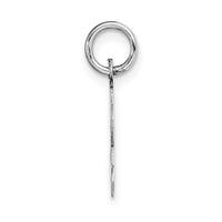 Load image into Gallery viewer, 14k White Gold Small Script Letter L Initial Charm
