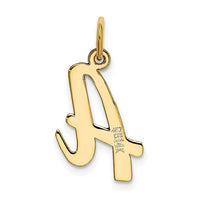 Load image into Gallery viewer, 14k Medium Script Letter A Initial Charm
