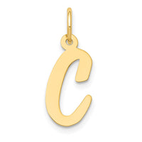 Load image into Gallery viewer, 14k Medium Script Letter C Initial Charm
