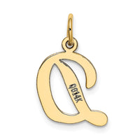 Load image into Gallery viewer, 14k Medium Script Letter D Initial Charm
