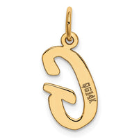 Load image into Gallery viewer, 14k Medium Script Letter G Initial Charm
