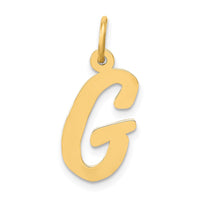 Load image into Gallery viewer, 14k Medium Script Letter G Initial Charm

