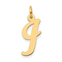 Load image into Gallery viewer, 14k Medium Script Letter I Initial Charm
