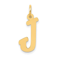 Load image into Gallery viewer, 14k Medium Script Letter J Initial Charm
