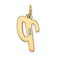 Load image into Gallery viewer, 14k Medium Script Letter P Initial Charm
