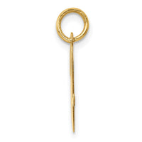 Load image into Gallery viewer, 14k Medium Script Letter V Initial Charm
