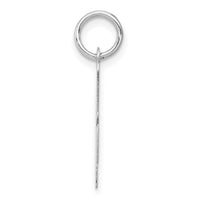 Load image into Gallery viewer, 14k White Gold Medium Script Letter A Initial Charm
