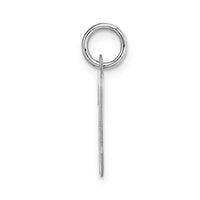 Load image into Gallery viewer, 14k White Gold Medium Script Letter N Initial Charm
