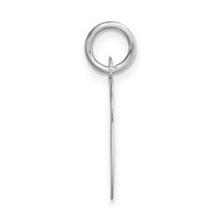 Load image into Gallery viewer, 14k White Gold Medium Script Letter V Initial Charm
