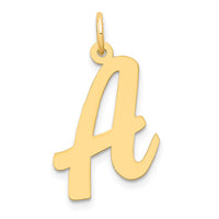 Load image into Gallery viewer, 14k Large Script Letter A Initial Charm
