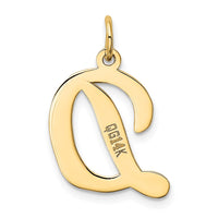 Load image into Gallery viewer, 14k Large Script Letter D Initial Charm
