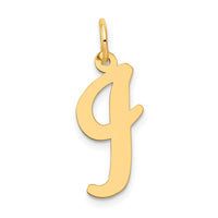 Load image into Gallery viewer, 14k Large Script Letter I Initial Charm
