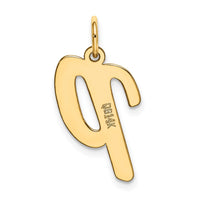 Load image into Gallery viewer, 14k Large Script Letter P Initial Charm
