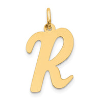Load image into Gallery viewer, 14k Large Script Letter R Initial Charm
