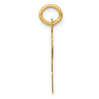 Load image into Gallery viewer, 14k Large Script Letter V Initial Charm
