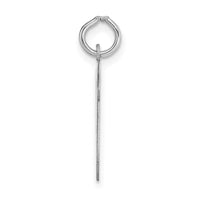 Load image into Gallery viewer, 14k White Gold Large Script Letter W Initial Charm
