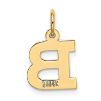 Load image into Gallery viewer, 14k Small Block Letter B Initial Charm
