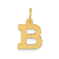 Load image into Gallery viewer, 14k Small Block Letter B Initial Charm
