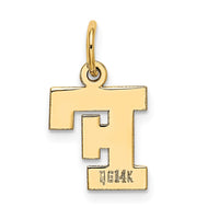 Load image into Gallery viewer, 14k Small Block Letter F Initial Charm
