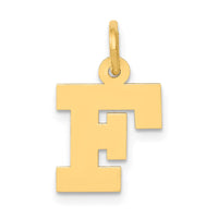 Load image into Gallery viewer, 14k Small Block Letter F Initial Charm
