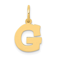 Load image into Gallery viewer, 14k Small Block Letter G Initial Charm

